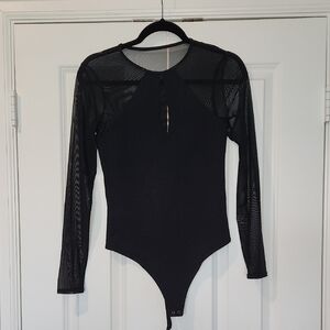 Abercrombie & Fitch Soft A&F Collection - Black Long Sleeve Bodysuit